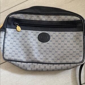 Gucci Black and Gray Belt Bag
